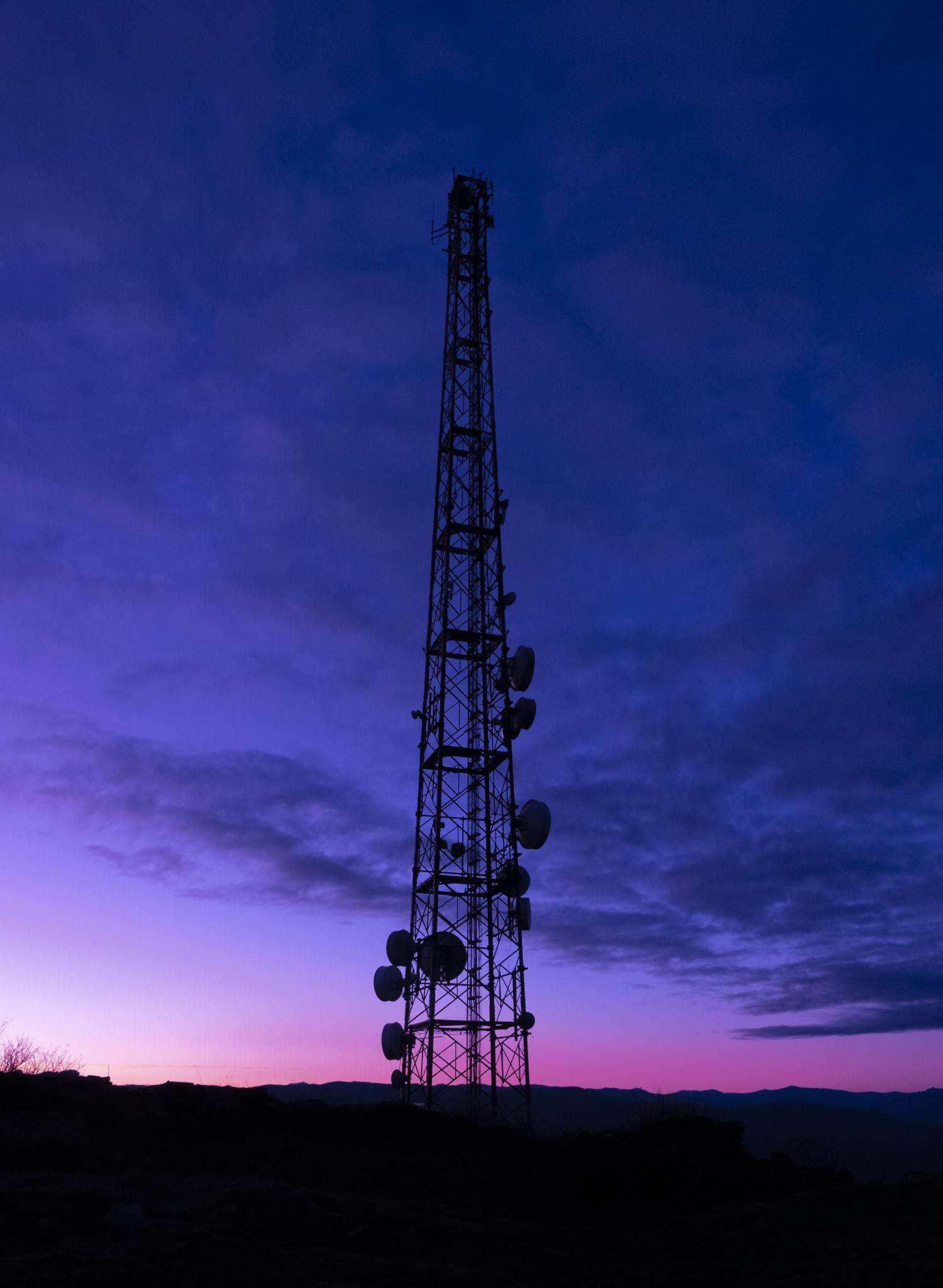 Telecom Tower at Night